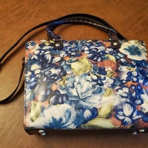 Patricia Nash Blu Clay Zancona leather purse